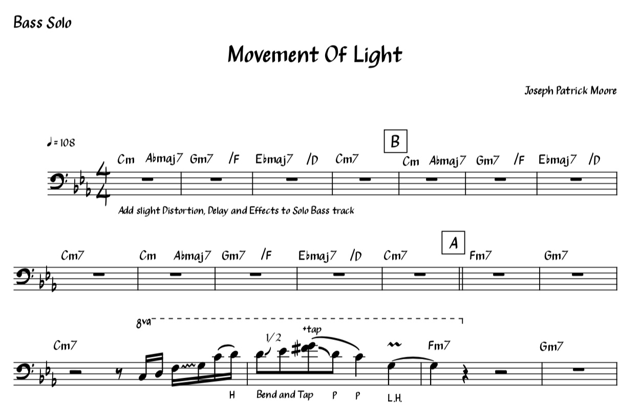 Movement Of Light - Joseph Patrick Moore - Bass Solo
