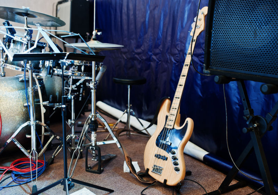 Bass Guitar and Drums